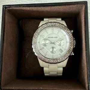 Michael Kors Runway Acrylic Watch with Swavorski crystals